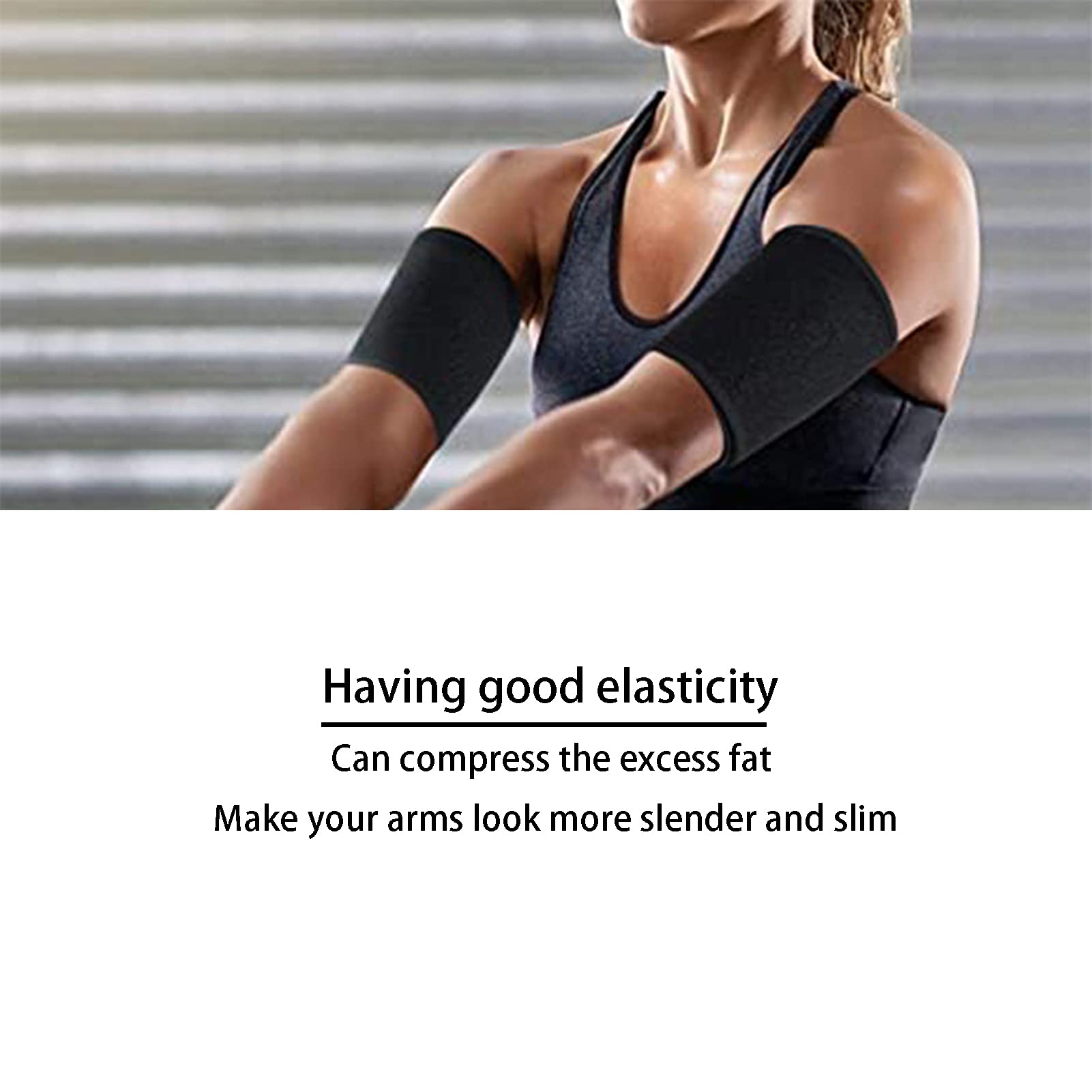 Brassards De Sauna 2 Pièces – Gaine De Sudation, élastique, Pour Bras, Amincissement Et Sport