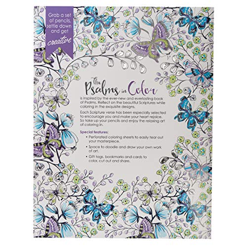 The Psalms In Color - Inspirational Coloring Book With Scripture For Women And Teens - Reflect, Relax, Rejoice #TOP1