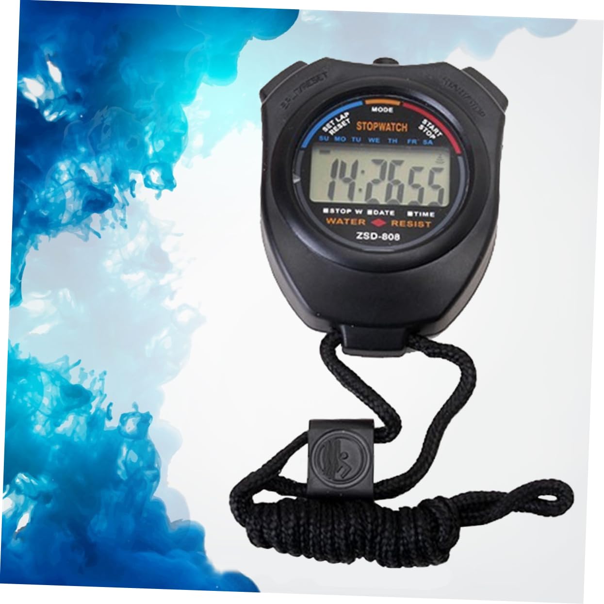 CORHAD Professional Electronic Timer Stopwatch for Sports Dual Movement Timing Lightweight Design with Feature for Athletes and Referees Black