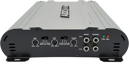 Miniatura 2 de Audiobank Amplificador estéreo de audio de coche con puente de 2 canales 800 vatios P802 disipador de calor de aleación de aluminio resistente