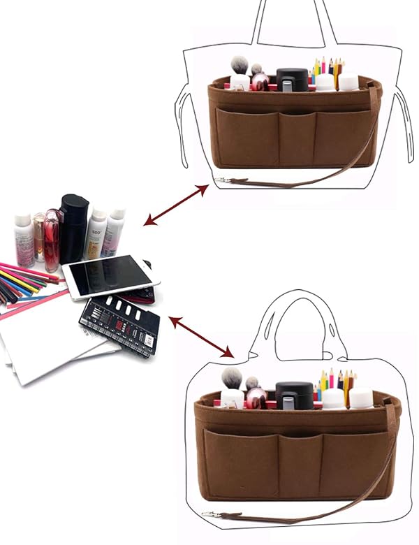 LEXSION Felt Insert Bag Organizer Bag In Bag For Handbag Purse Organizer Fits Speedy Neverful by LEXSION - Image 11