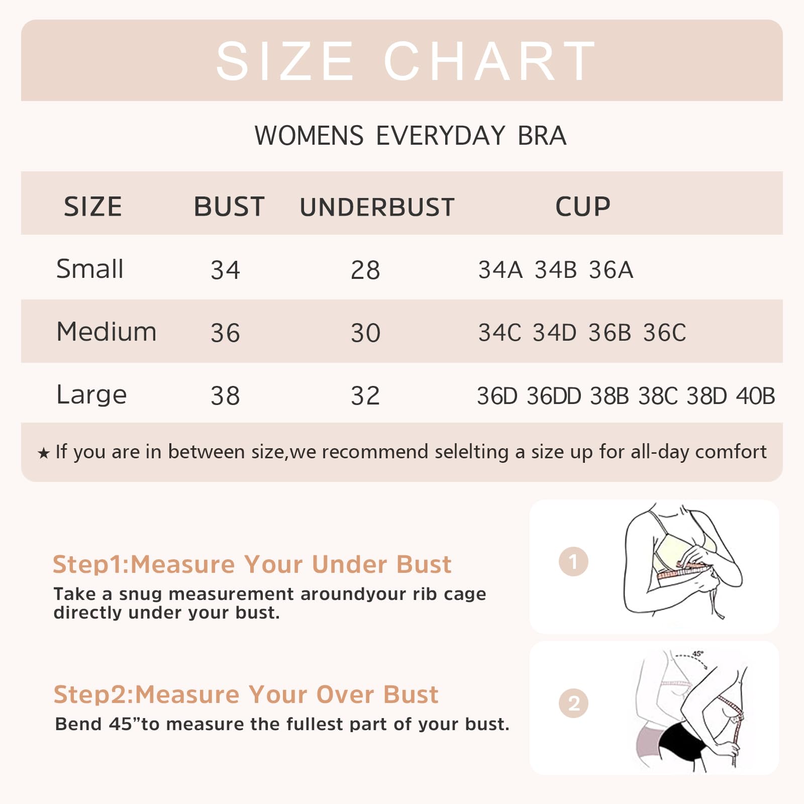 INIBUD Sujetadores push up para mujer, reductores, almohadillas fijas sin costuras, correas ajustables, sin aros, inalámbricos