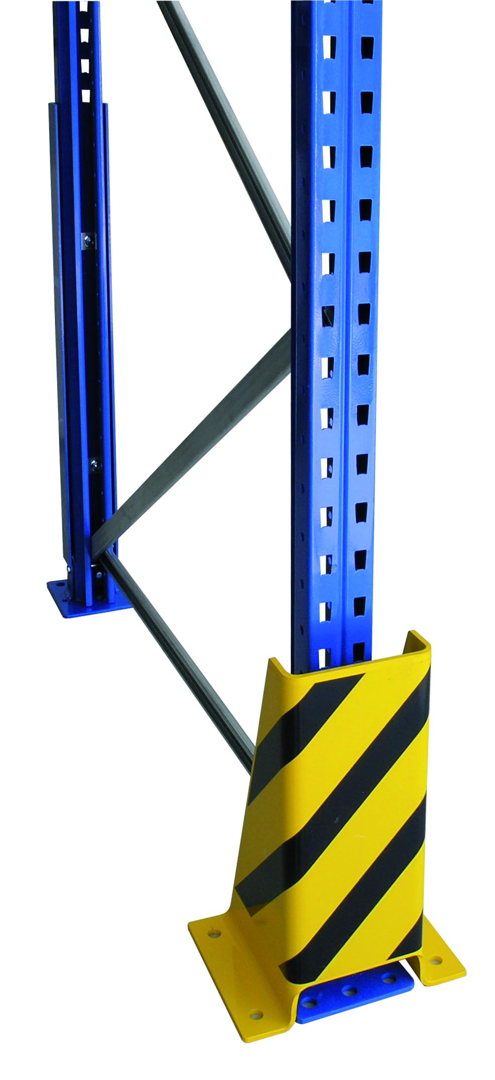 SCHULTE Lagertechnik Rammschutzecke U-Form, H = 400 mm, Öffnungsmaß 155 mm, gelb/schwarz