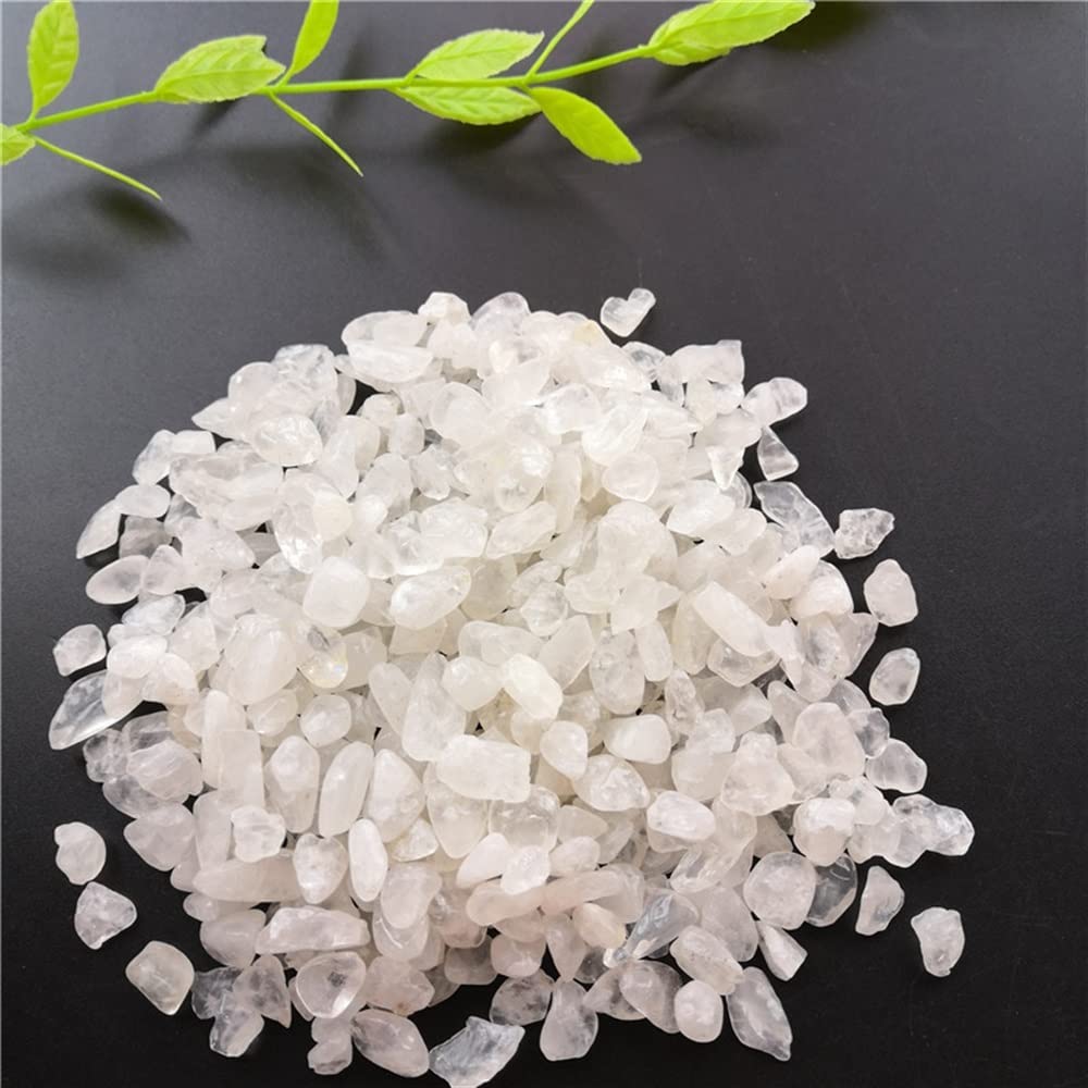 Home Naturale Bianco Trasparente Quarzo Ghiaia Cristallo smagnetizzazione Serbatoio di Pesce Acquario Vaso di Fiori Decorazione 50g Decorazione della Stanza