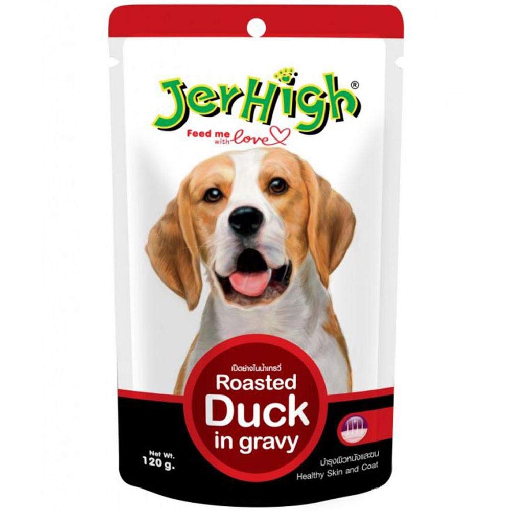 Heads Up For Tails Jer High Wet Food Roasted Duck Gravy for Dogs, Pack of 24 (24 x 120 g) (B07V23322T) Amazon Price History, Amazon Price Tracker