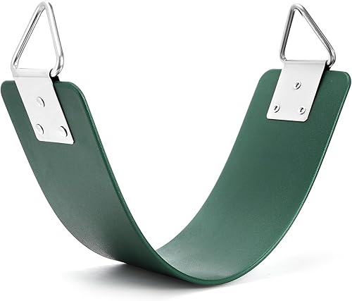 WUWEOT Asiento de columpio, columpio de repuesto con anillo triangular de metal, soporta 250 libras, resistente, 24 x 6 pulgadas, juego de columpios
