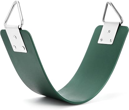 WUWEOT Swing Seat, Replacement Swing with Metal Triangle Ring, Support 250lb Heavy Duty 24 x 6 Inch Outdoor Playground Swingset