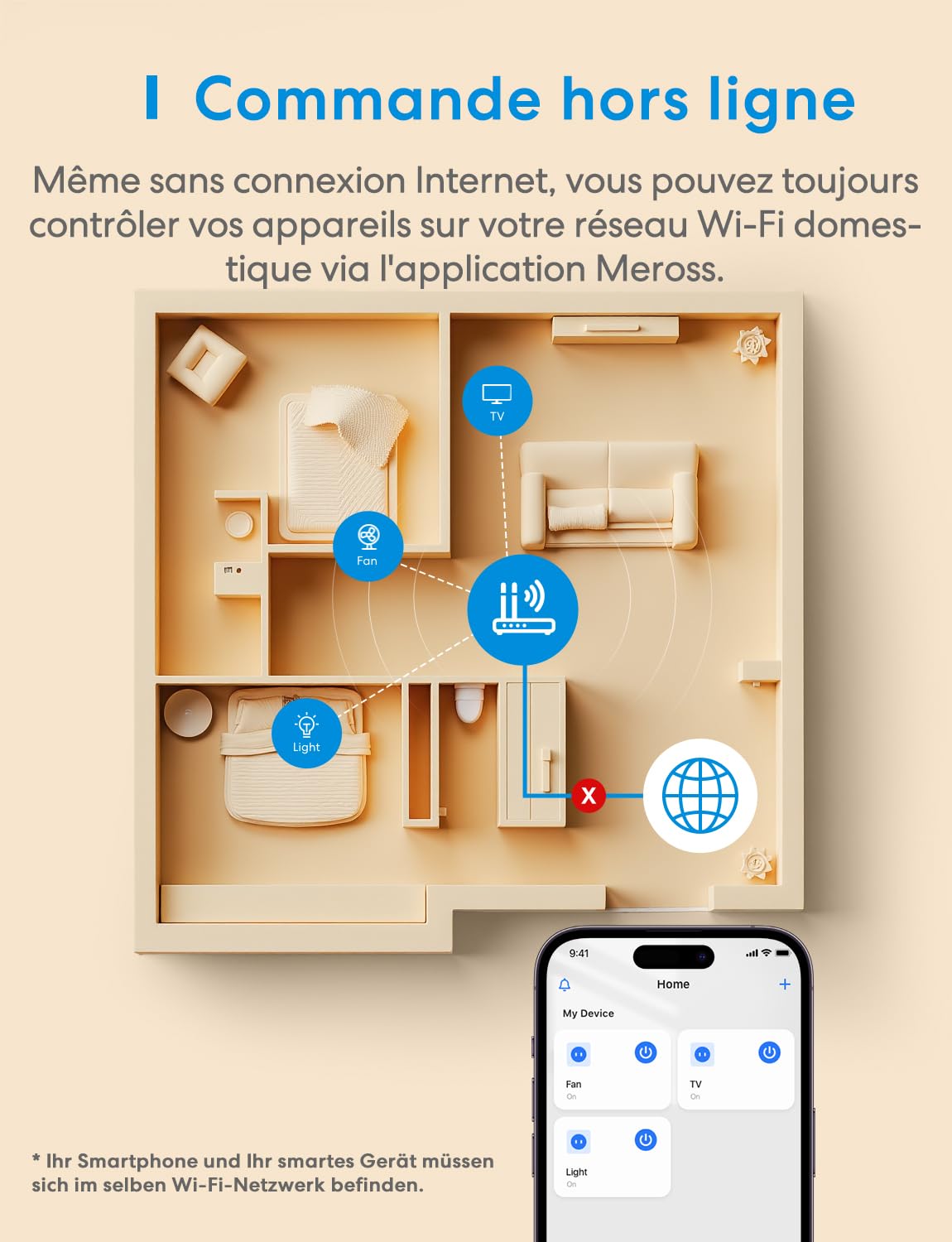 Meross Prise Connectée (Type F), 16A Prise WiFi Compatible avec Alexa et Google Home, Lot de 4 Prises avec Mesure de Consommation Électrique, Commande Vocale et Contrôle à Distance | Prise WiFi Compatible avec Alexa et Google Home, Commande Vocale, Contrô