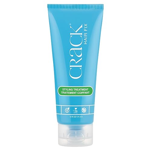 Miniatura 8 de Crack Hair Fix - Tratamiento de peinado multitarea, antiencrespamiento, crema de peinado sin enjuague con protección contra la humedad, cloro
