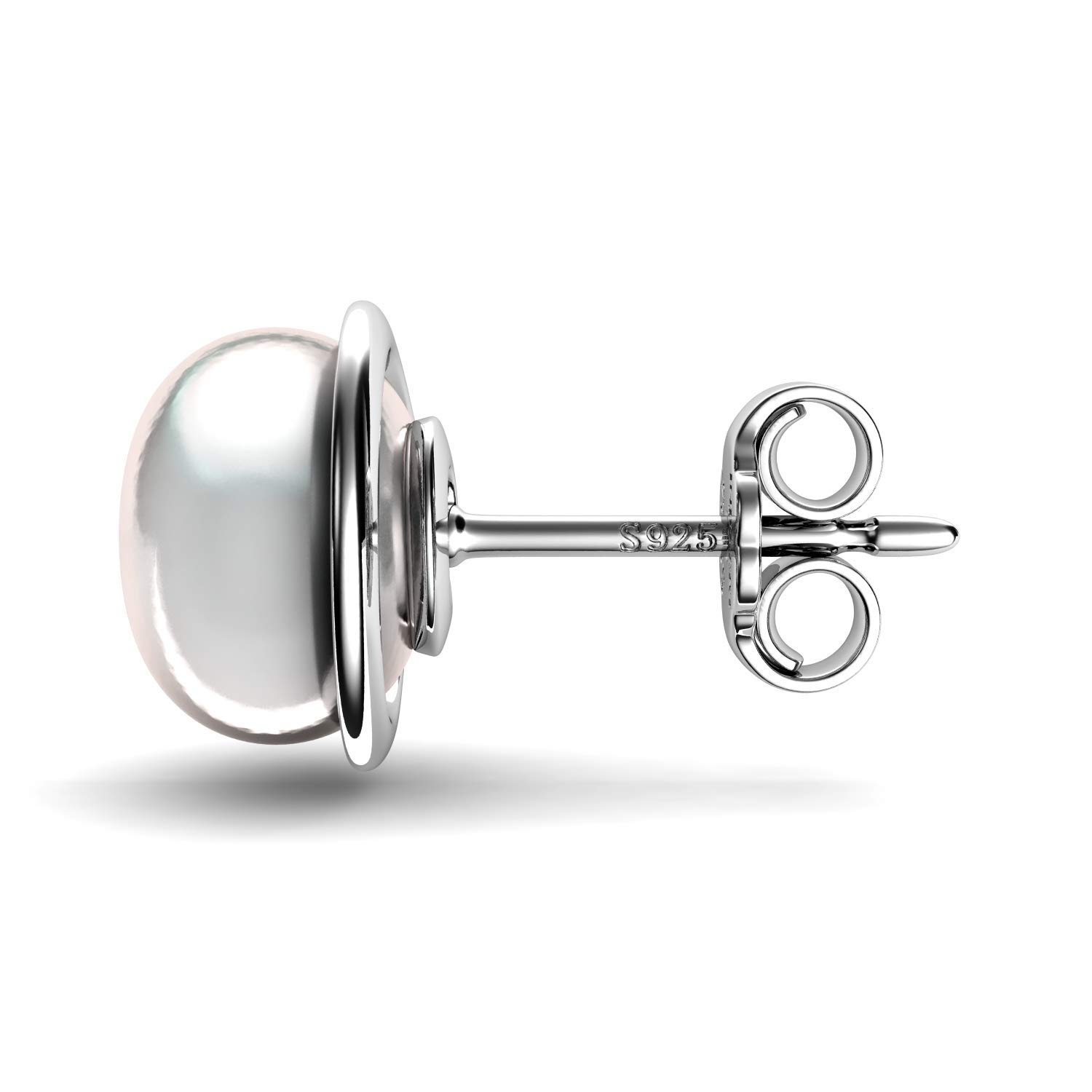 DEPHINI Schmuckset mit Halskette und Herz-Ohrringen, 925er Sterlingsilber