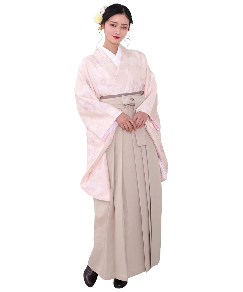 Amazon | [KYOETSU] [キョウエツ] 袴セット 二尺袖着物 無地袴