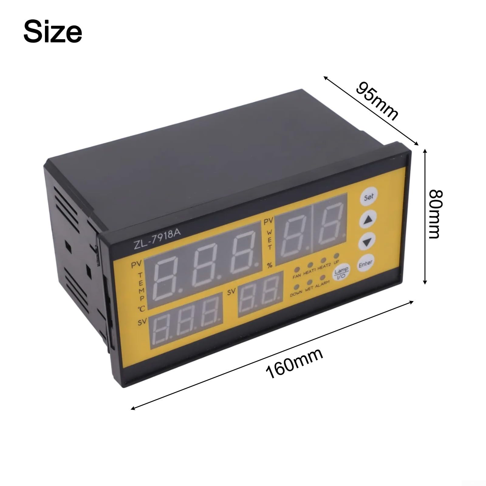 Régulateur Thermostat Hygrostat Numérique LCD 7 Sorties
