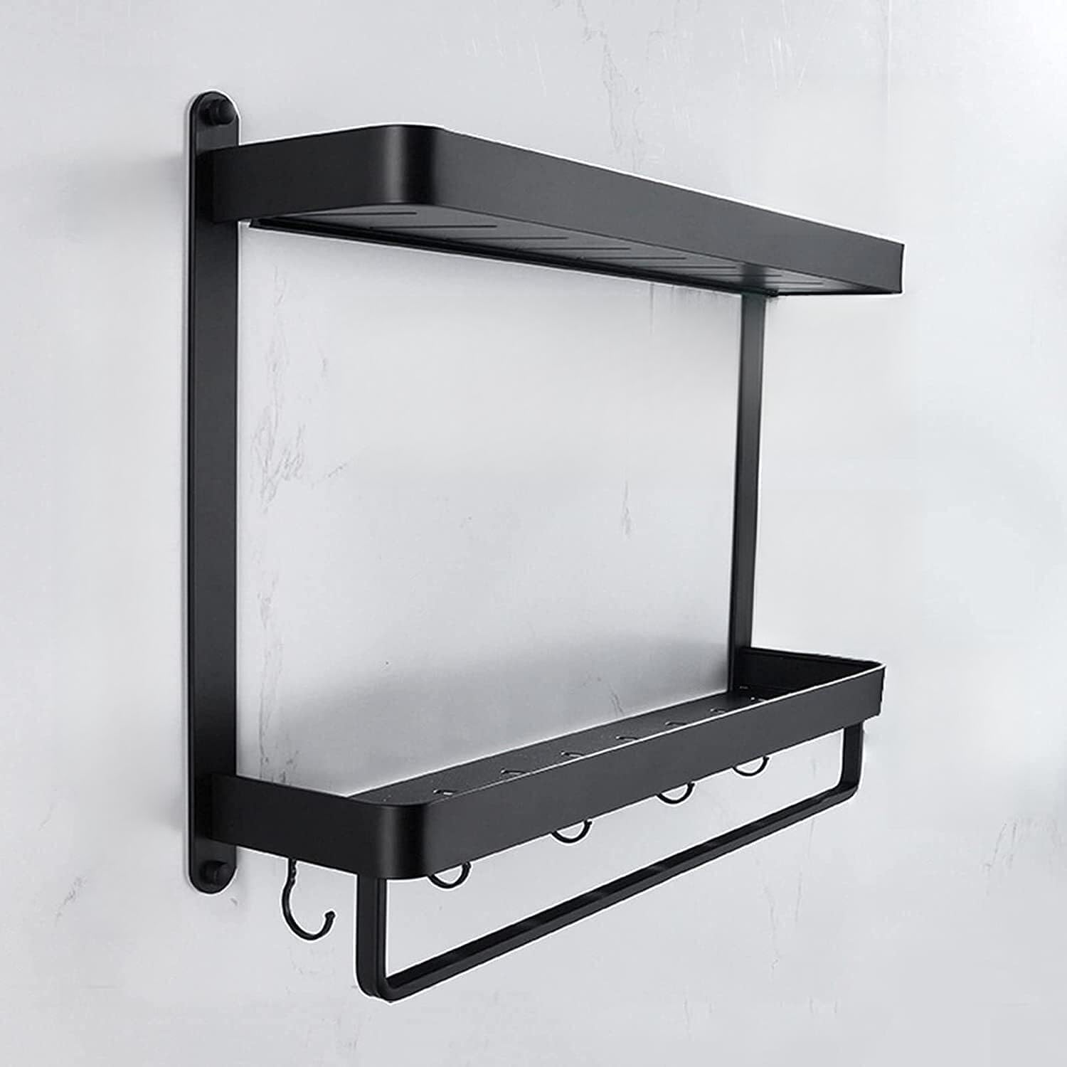 Shower Shelf Shower Caddy Shelf Shower Rack Aluminum Shower Caddy Shelf With Towel And Hooks Bathroom Shower Storage