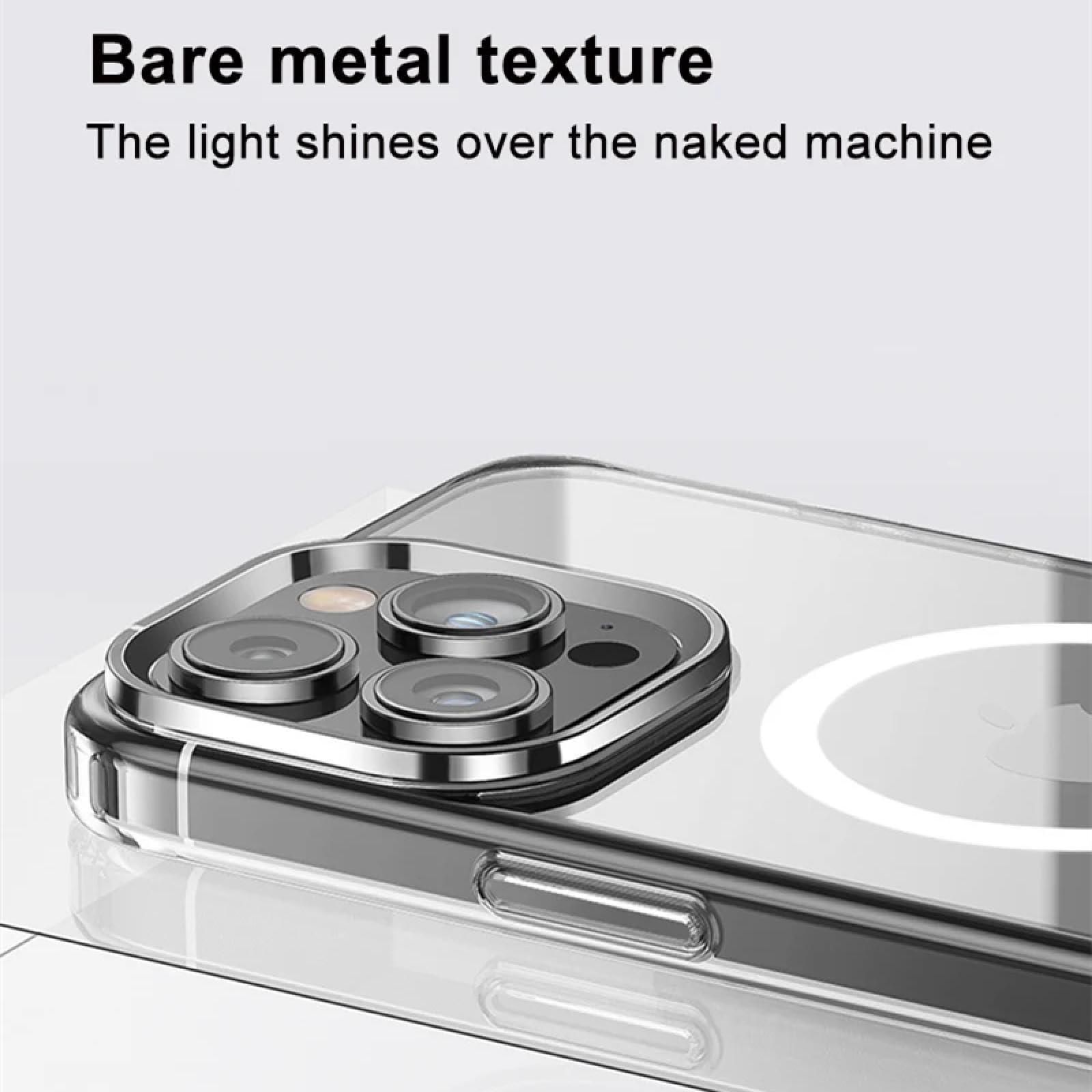 Funda de Silicona Transparente para iPhone 16, 15, 14, 13 y 11 Pro MAX, Parte Trasera Antideslizante con Borde Elevado (Transparente/para iPhone 11 Pro)