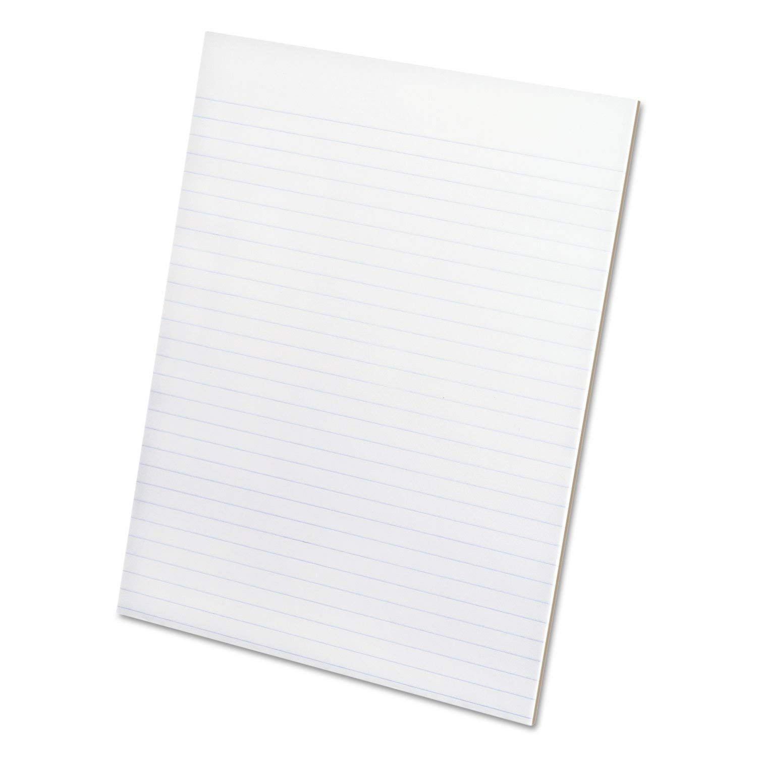Notepad - 50 Sheet - 15 Lb - Narrow Ruled - Letter 8.50 X 11 - 1 Each - White Paper by Ampad – 8-1/2" x 11-3/4", paper, white, Model 21-118