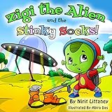  Children\'s book: Zigi the Alien and the Stinky Socks. Bedtime story for kids, Kids fantasy book, Early readers, Beautiful illustrated picture book for ... Alien\' series, book #1. (English Edition)