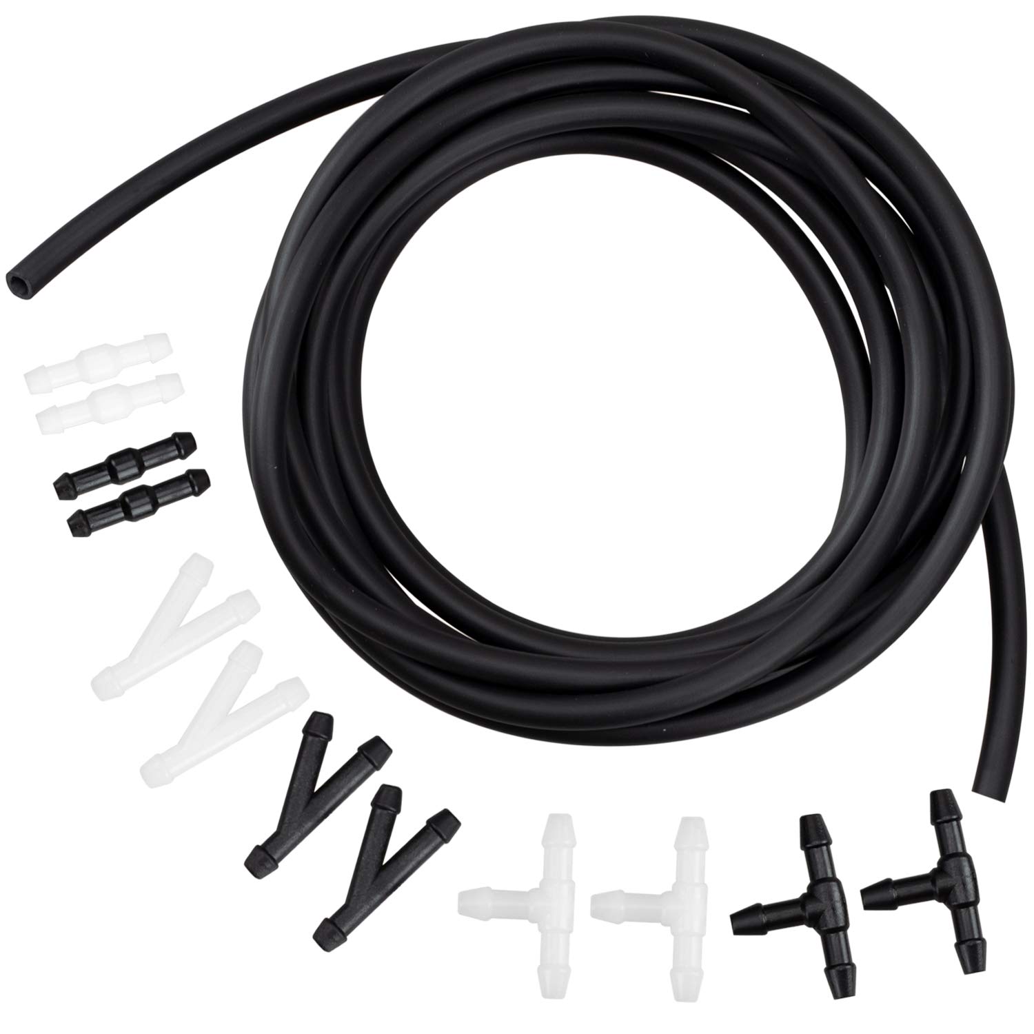 PAGOW Universal Windshield Washer Nozzle Fluid Hose Kitï¼Å’ 3 Meters