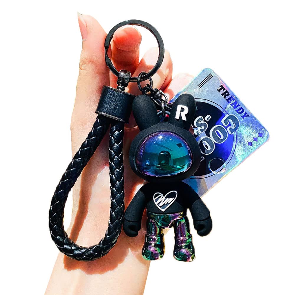 SunfansMen Women Cool Fashionable Tanding Bear Heart Bunny Keychain Keyring Key Chain Key Ring