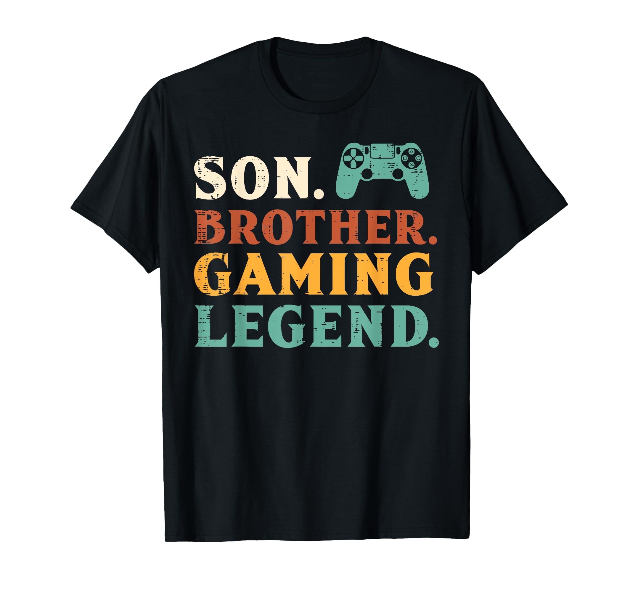 Son Brother Gaming Legend Gamer Men Boys Kids Teens Youth T-Shirt