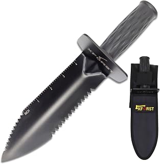 Xforst Detectories de Metales Accesorios. Mini Pala de Mano Multiusos Herrameinta de Excavación y cavar en jardinería. Edge Digger Modelo X-GM300