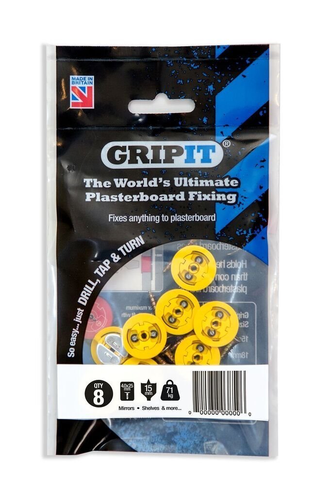 GripitYellow/15mm - Pack of 8
