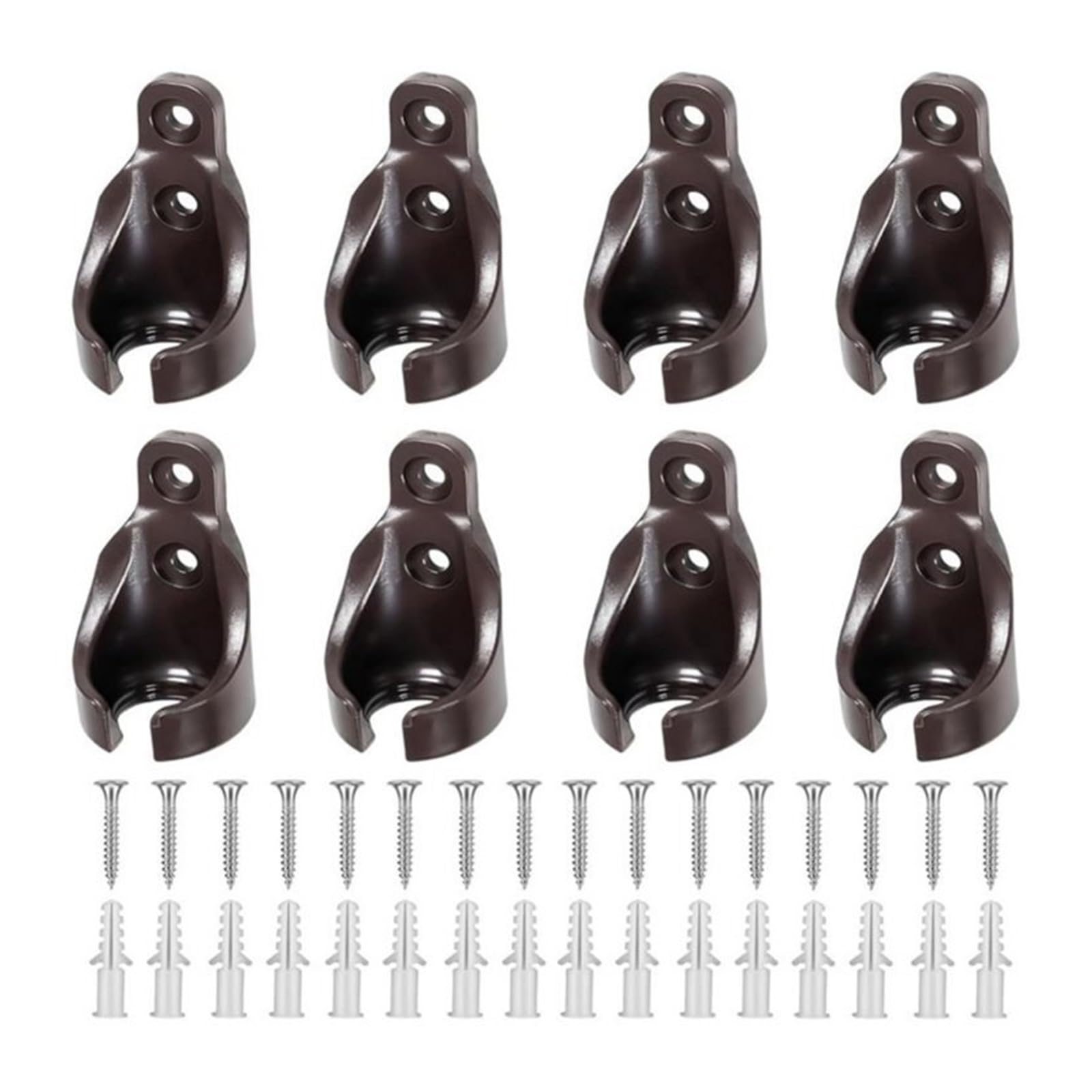 8Pcs Bungee Ball Receivers Brackets, Universal Kit Parts For Roller Blind