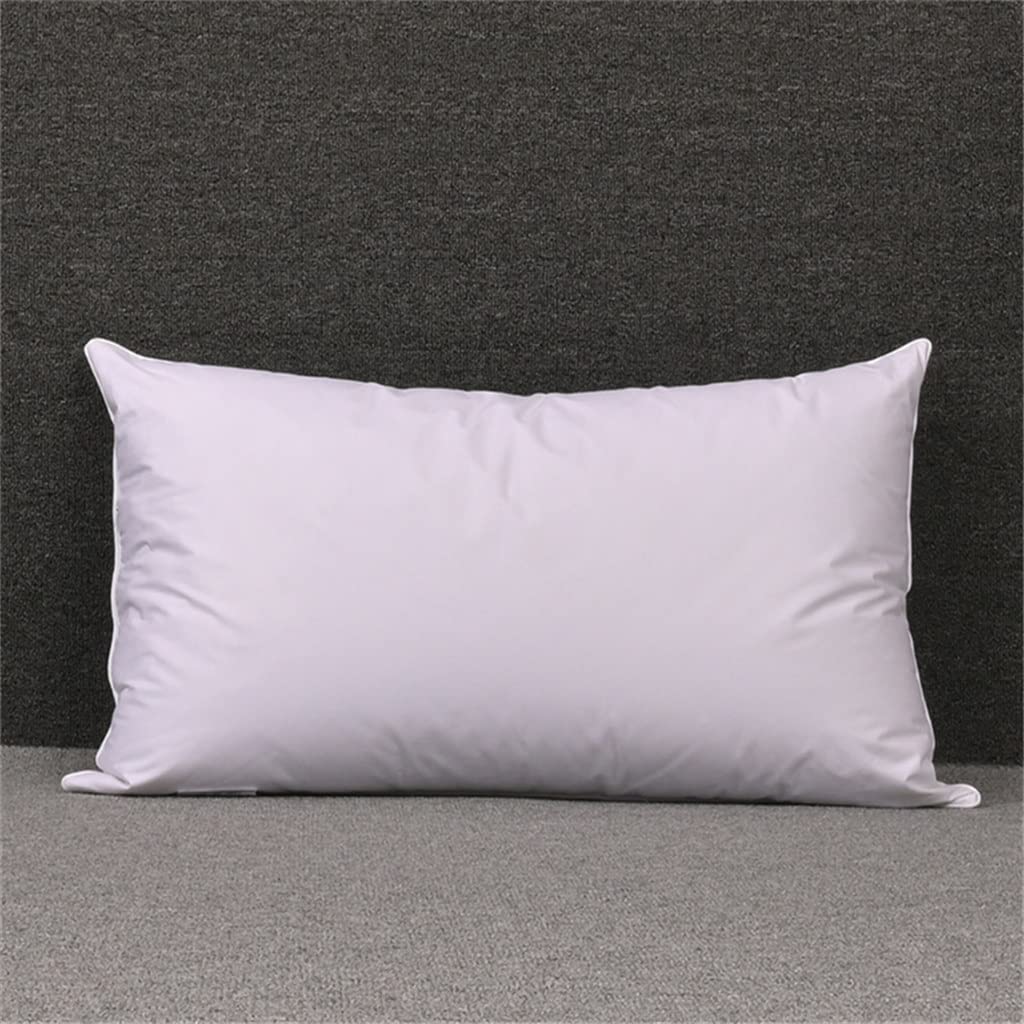 Oreiller en plumes d'oie blanche pour soulager les cervicales format 48x74cm
