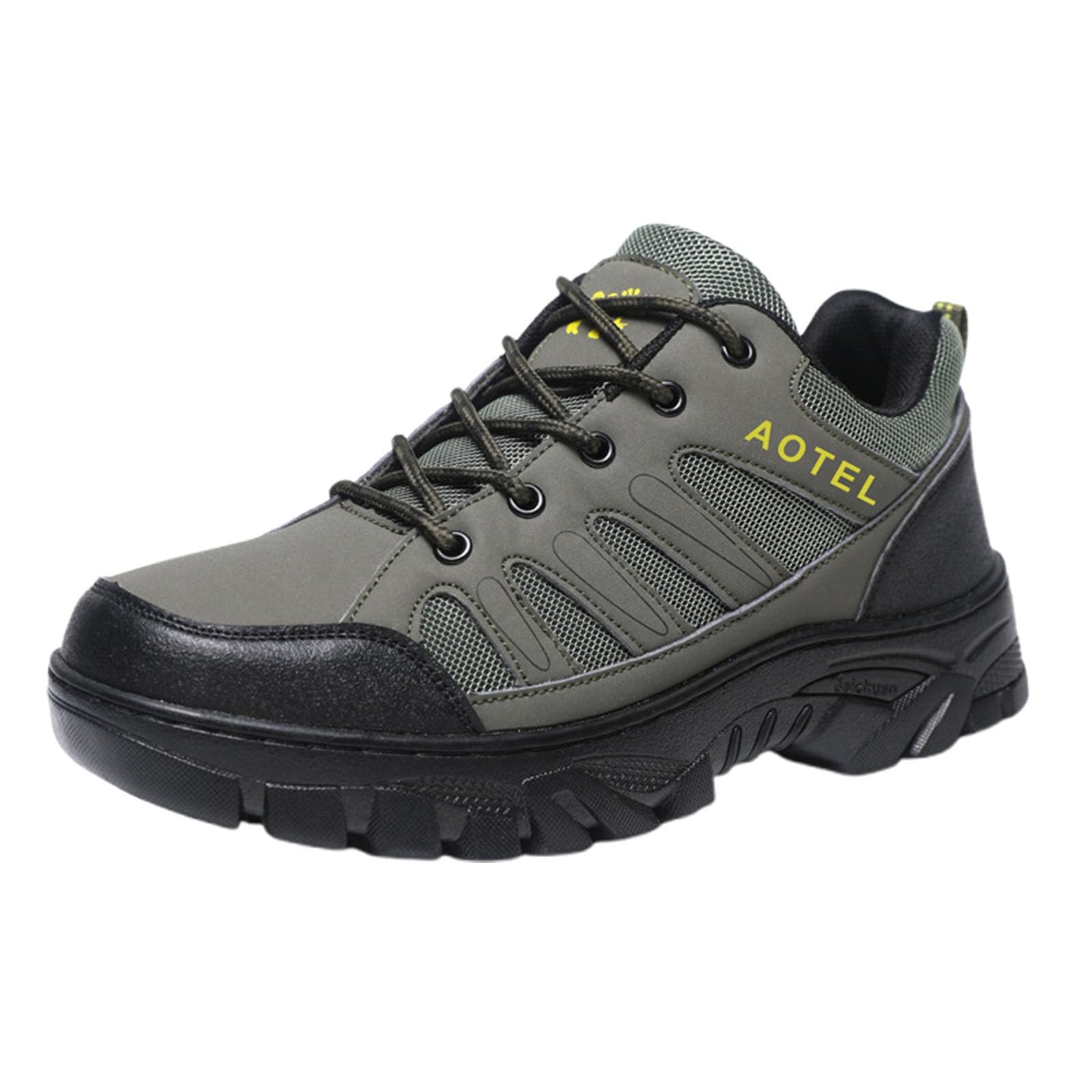 Wanderschuhe Herren Leicht Luftig Trekkingschuhe Rutschfest Turnschuhe | Outdoor Wandern Straßenlaufschuhe Verschleißfest Outdoorschuhe Plattform Joggingschuhe Herren Gedämpft Laufschuhe