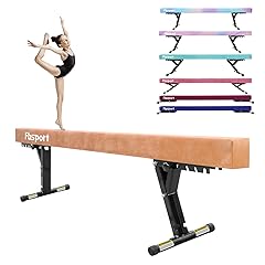 FBSPORT 8ft Adjustable Balance Beam: High and Low Floor Beam Gymnastics Equipment for Kids/Adults,Gymnastics Beam for Training,Practice, Physical Therapy and Professional Home Training with Legs
