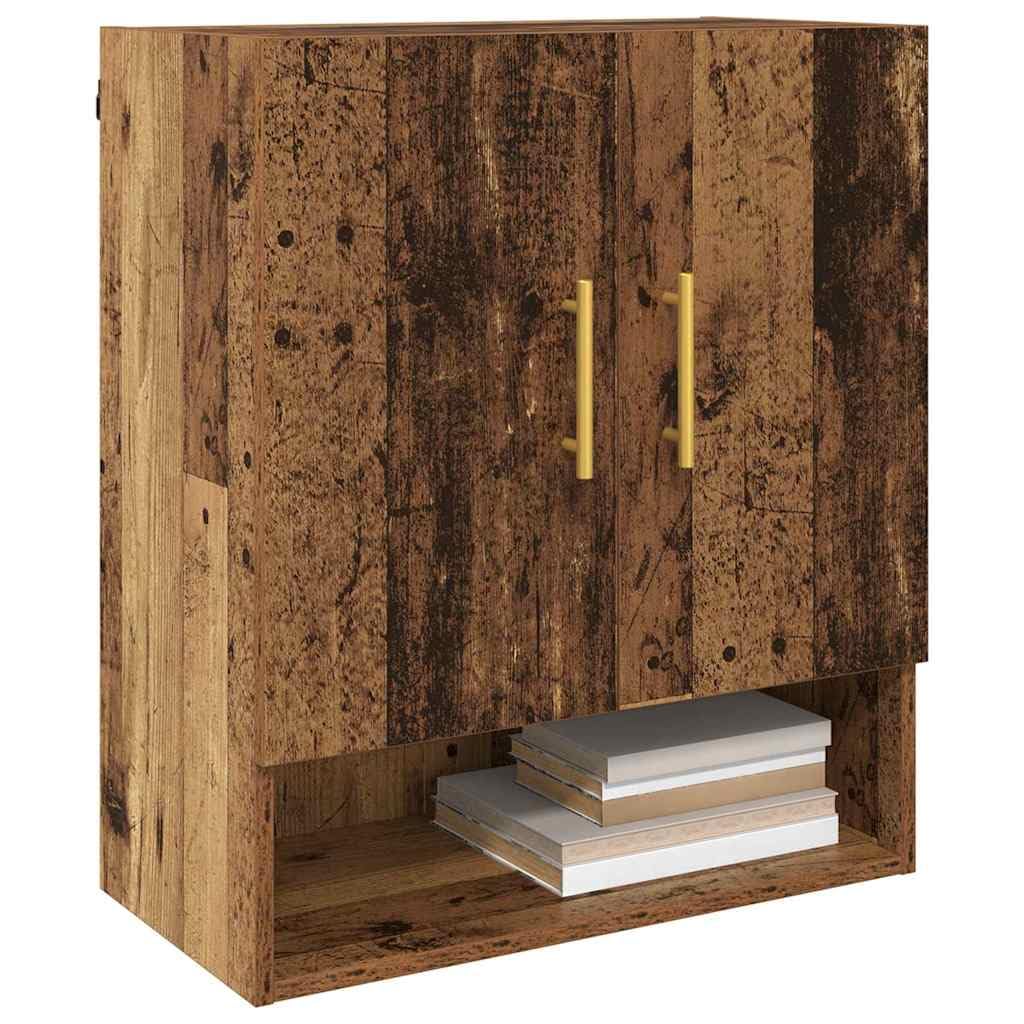 vidaXL Szafka ścienna Stare drewno 60 x 31 x 70 cm, Przechowywanie w salonie, nowoczesna szafka ścienna, prostokątny design, trwałe drewno, elegancka organizacja domu