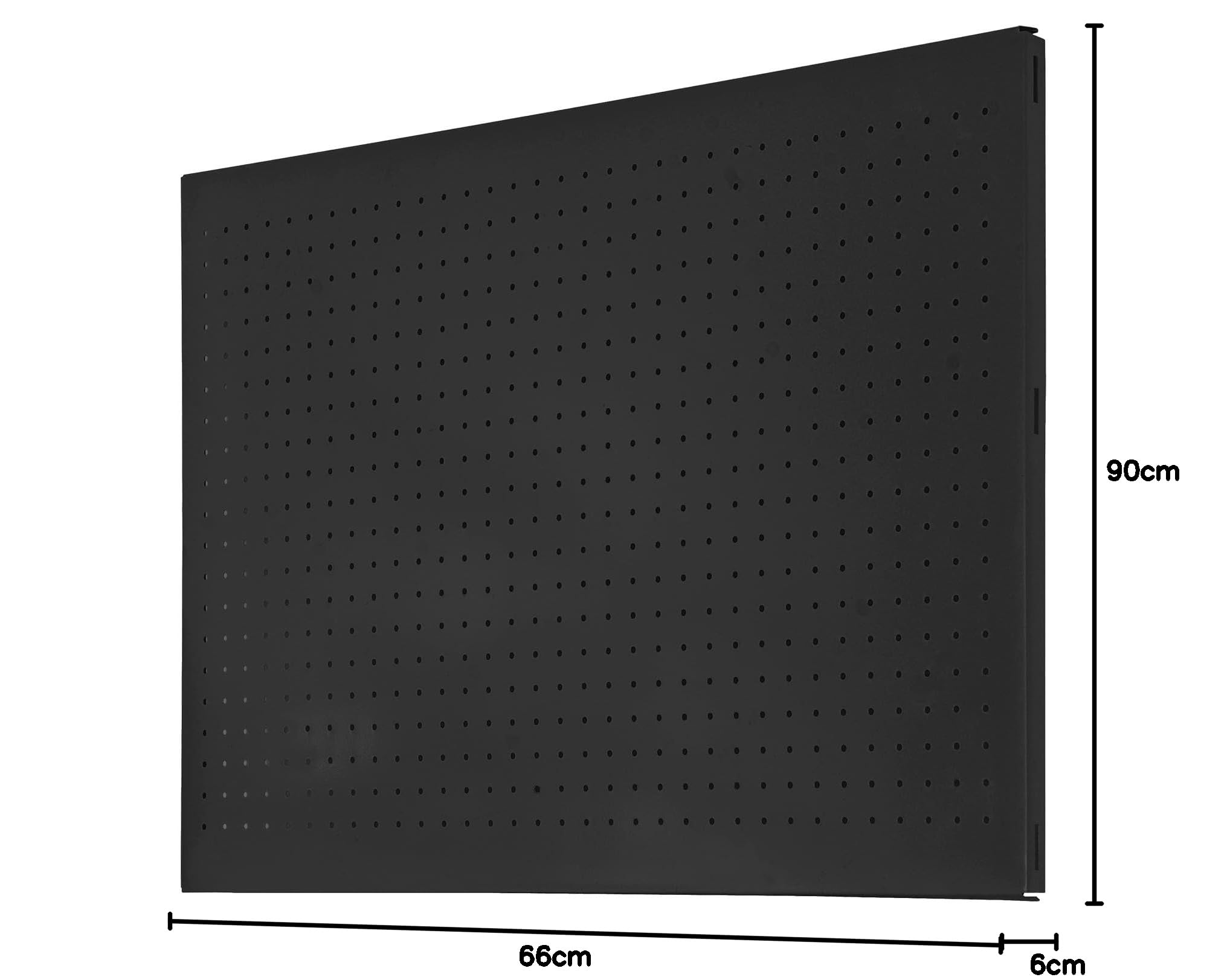Cofan Pannello porta-utensili | Pannello forato | Parete porta-utensili in acciaio | Include 8 ganci e materiale di fissaggio | Dimensioni: 120 x 60 cm