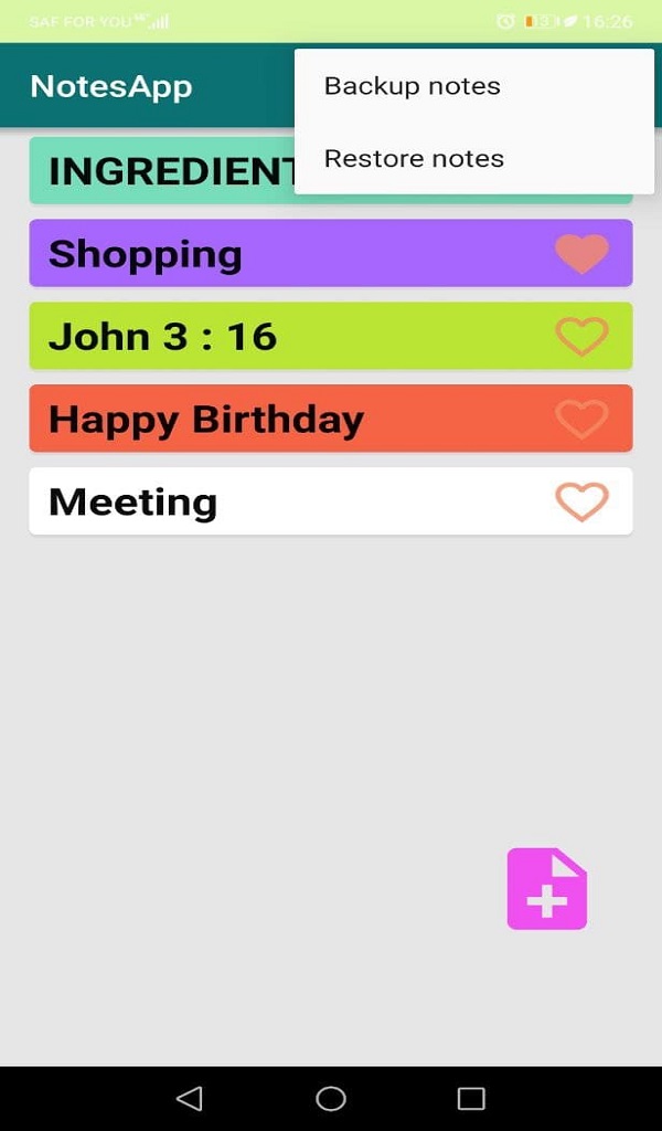 Notes Notebook - App on Amazon Appstore