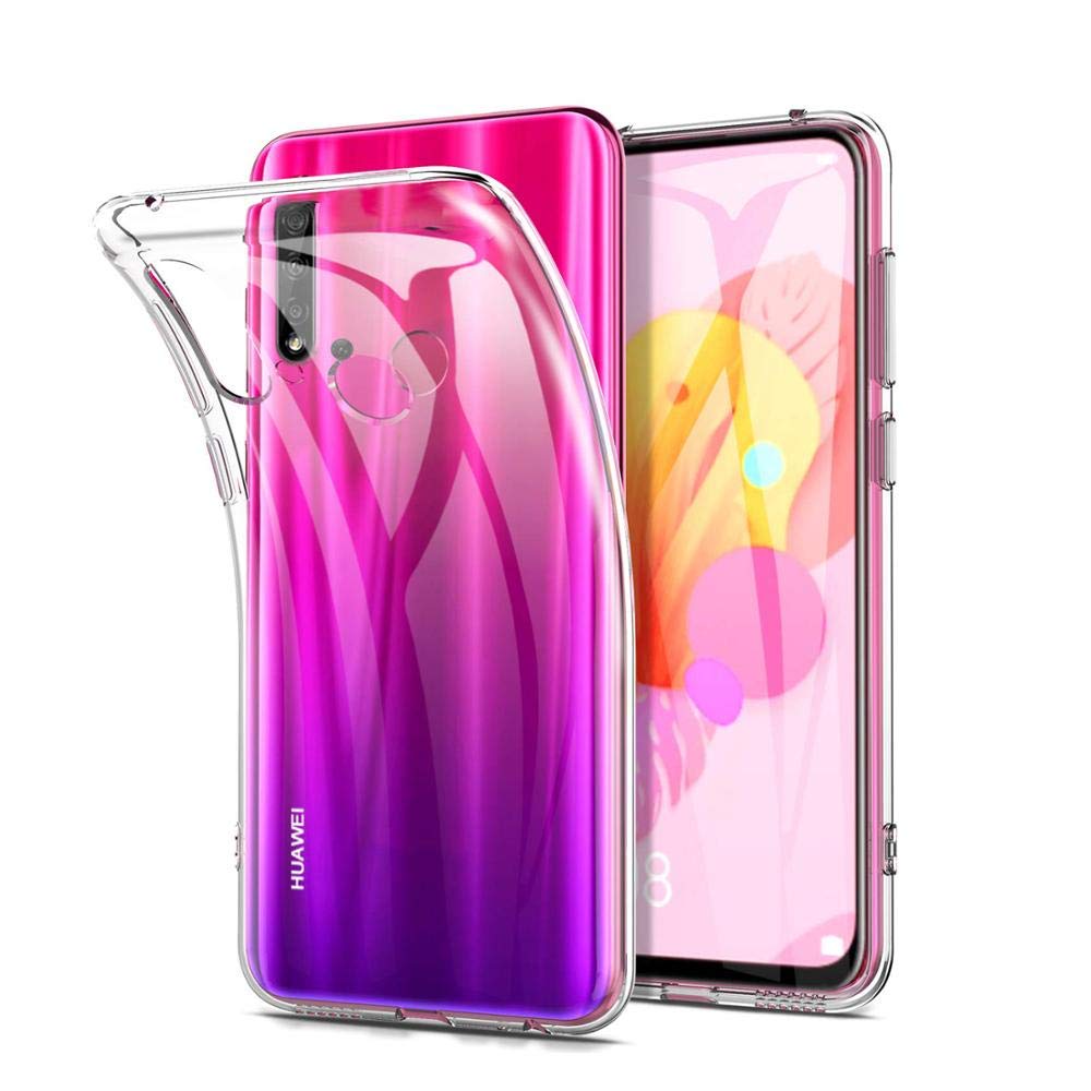 Soezit EXLUSIVE Silicon Transparent with Camera Lens Protection Shockproof Slim Back Cover Case for Huawei P20 Lite 2019