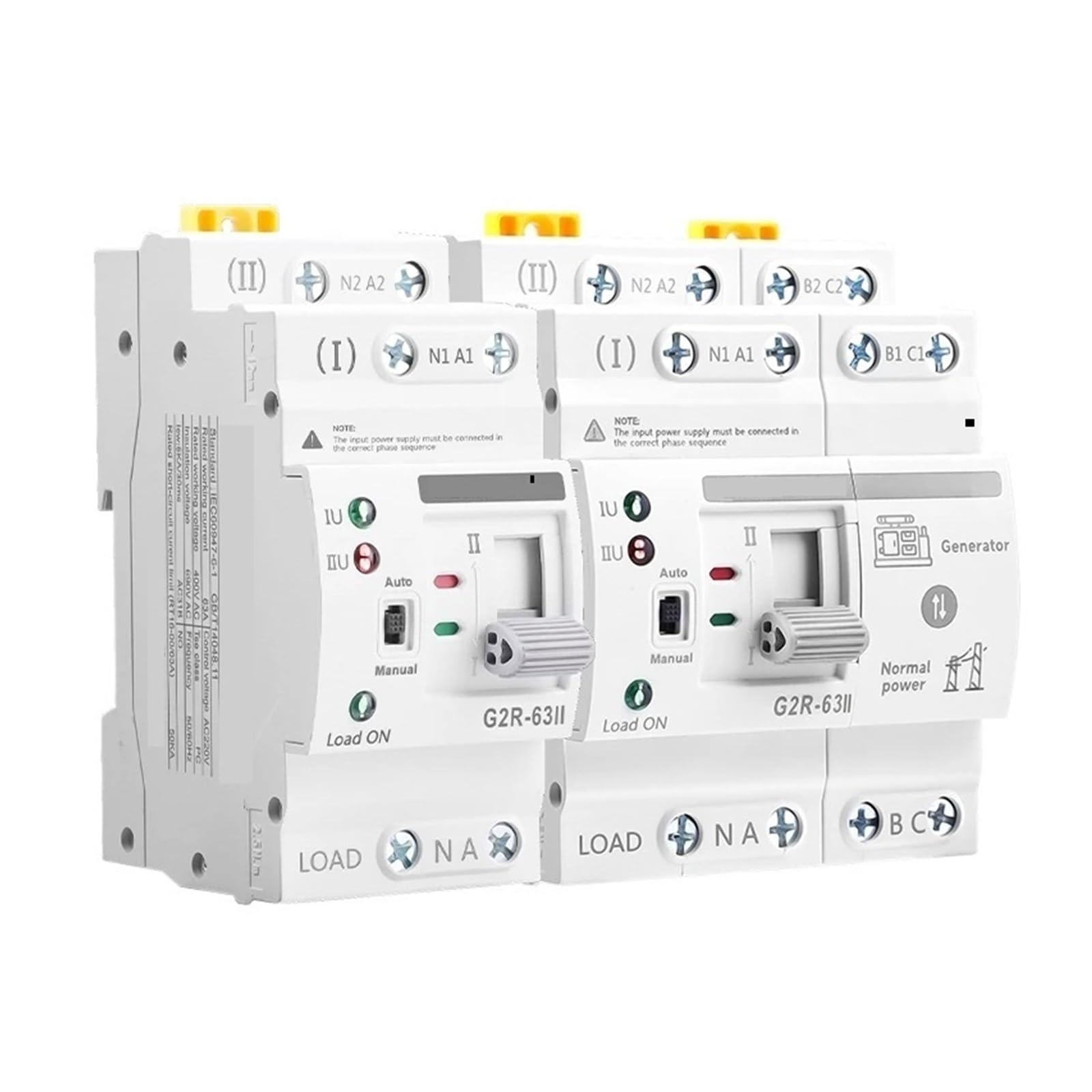 Smart ATS G2R 4P con conmutación ininterrumpida y protección de voltaje 7