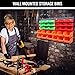 SWANLAKE 30PCS Wall Mounted Storage Bins, Plastic Garage Rack ,Screw Storage ,Tool Organizers.
