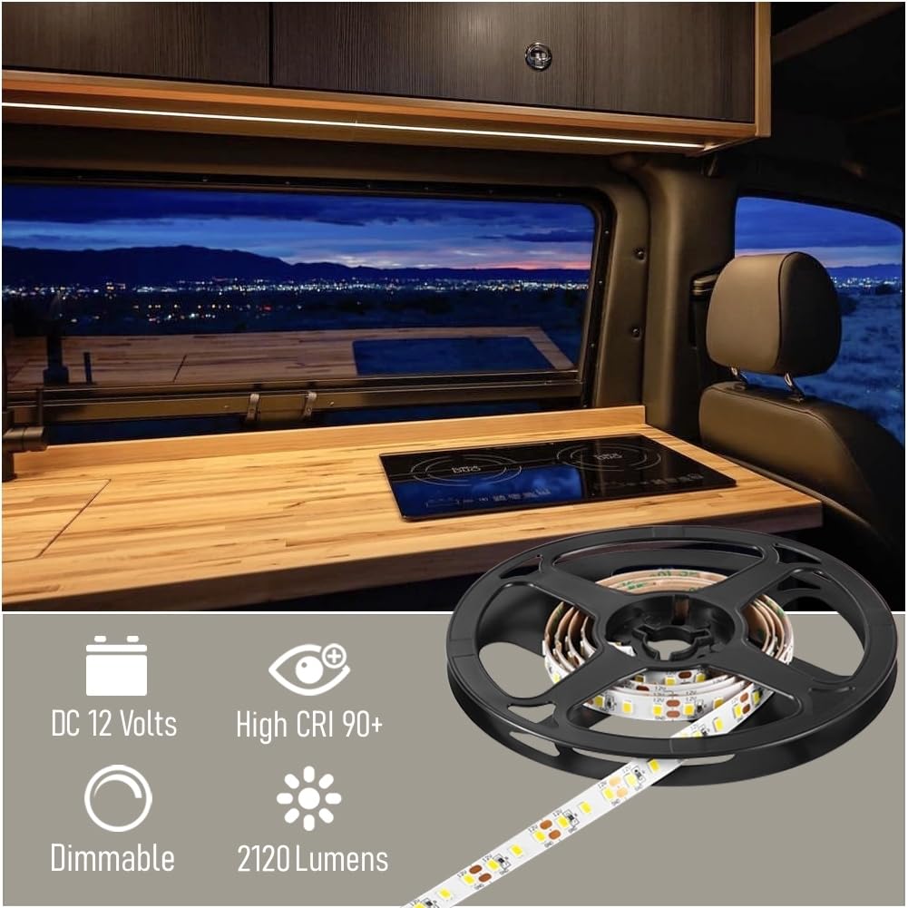 4X Starke 18 LED 12V Streifen Innen Lampe Wohnwagen