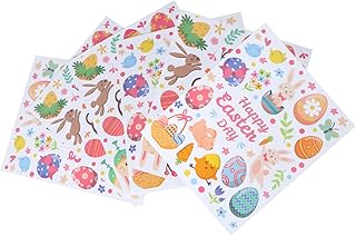 BESTOYARD 6 Pçs Adesivos De Janela Adesivos De Coelho Para Crianças Presentes De Casa Decalque De Páscoa Feliz Páscoa Decalques De Festa De Páscoa Decalques De Festival Decalques De