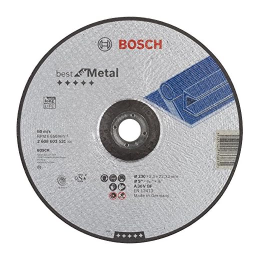 Bosch Accessories 2608603531 Disque à tronçonner à moyeu déporté best for metal A 30 V BF 230 mm 2,5 mm