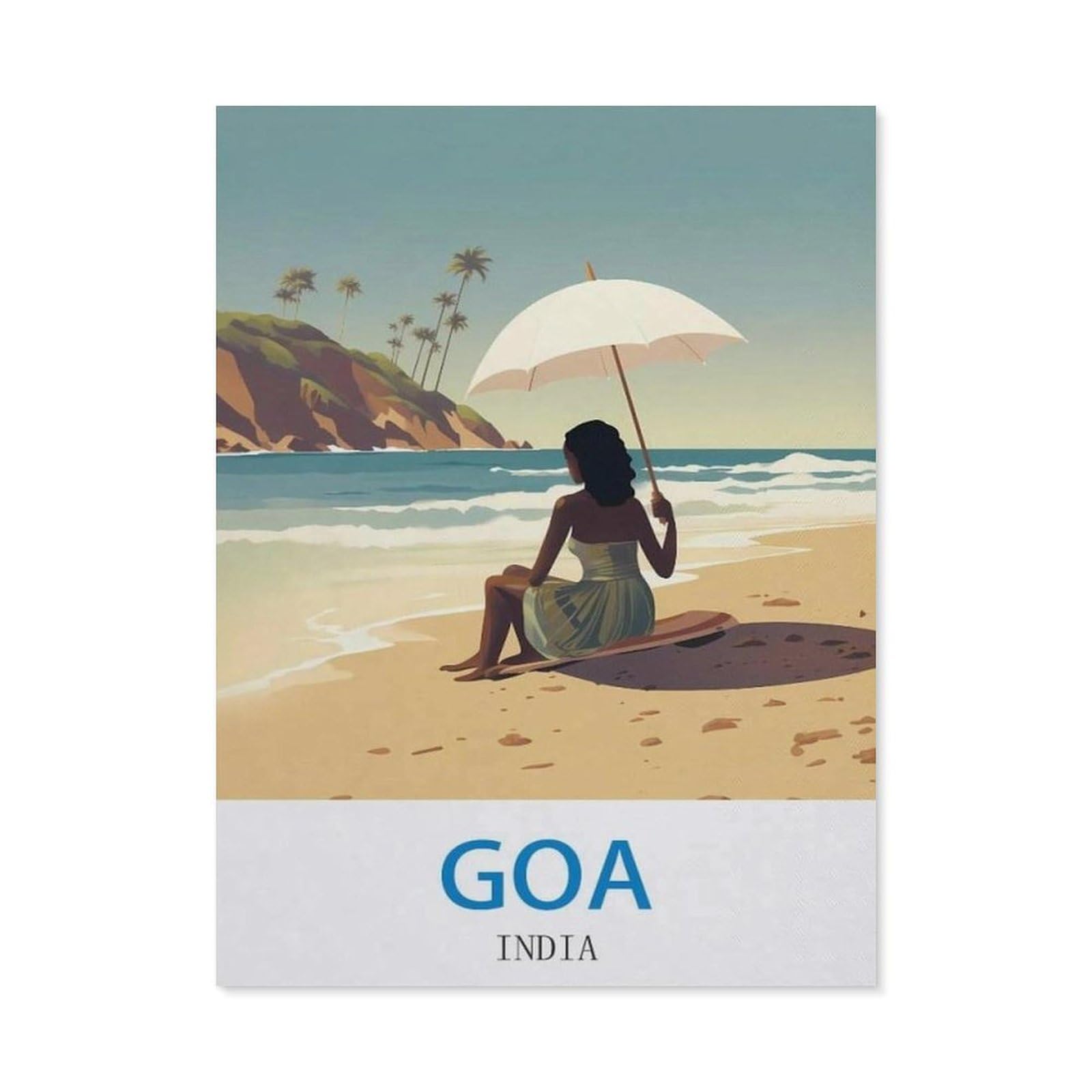 BEAYODKP DIY Diamond Painting，Goa India（50x60cm）