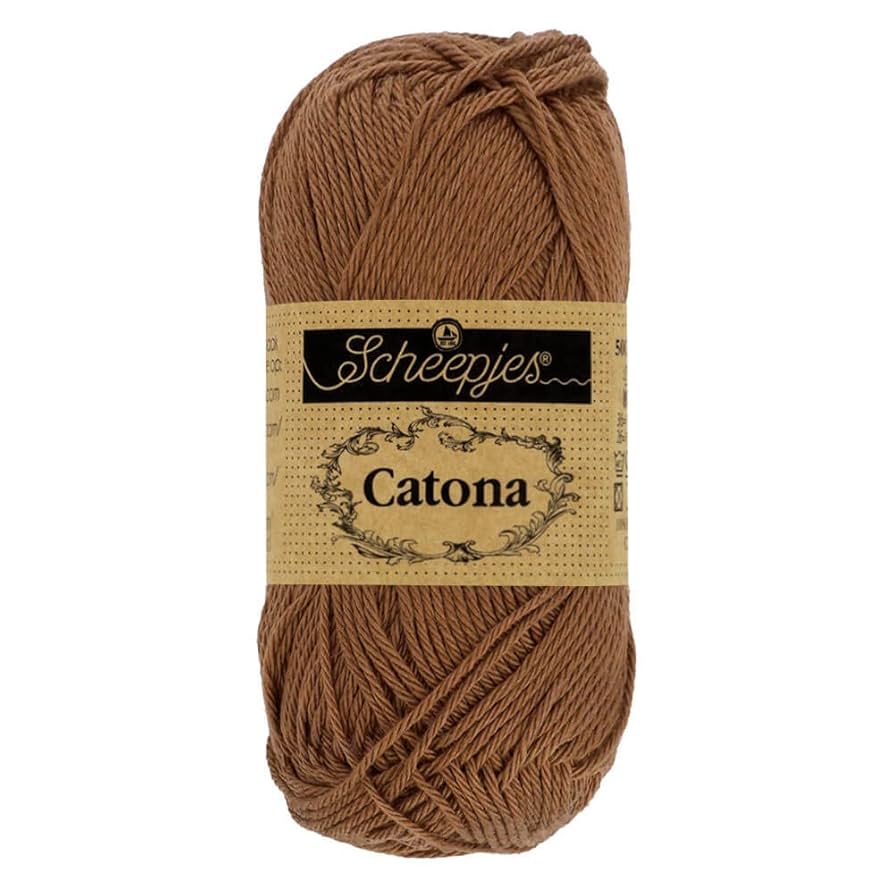 Amazon.com: Scheepjes Catona 50g - 157 Root Beer, Brown