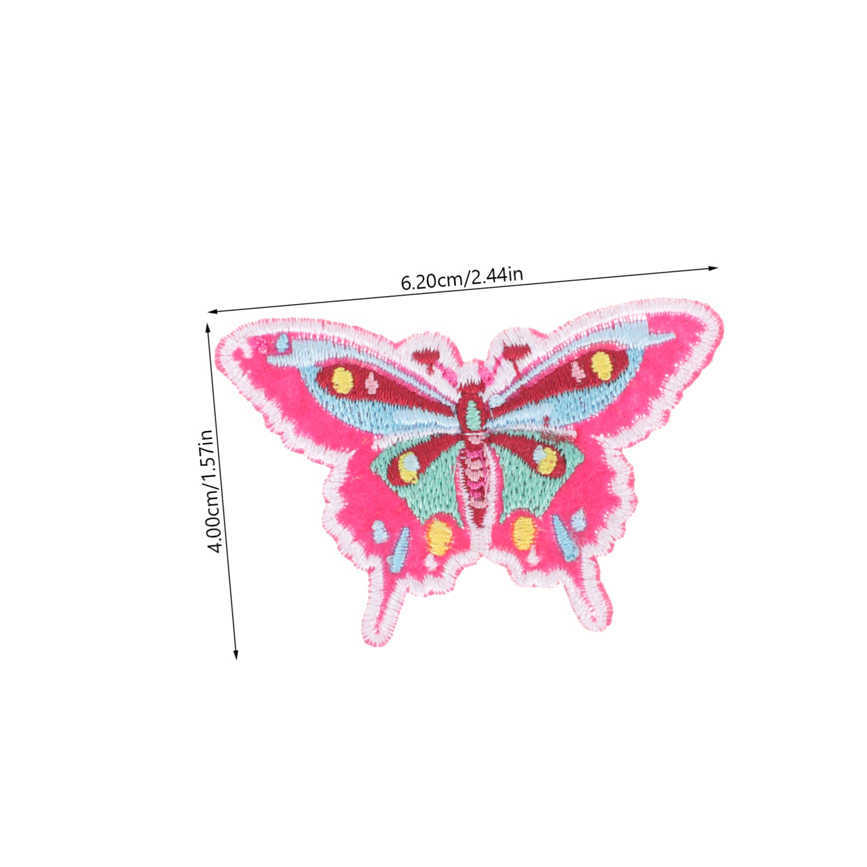 Lurrose 100pezzi Patches Appliques Adesivi Per Decorazioni e Riparazioni Abbigliamento Per Jeans Borse e Accessori