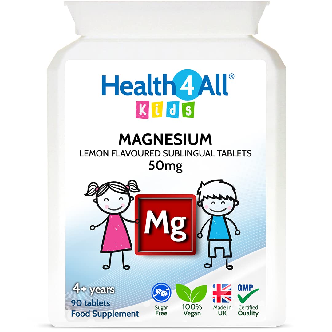 Kids Magnesium Sublingual 90 Tablets (V) for Anxiety, Sleep, Ticks