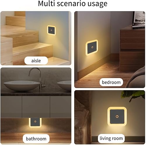Miniatura 5 de Las luces nocturnas se enchufan a la pared, sensor de atardecer a amanecer con encendido y apagado automático luz nocturna para dormitorio, baño,