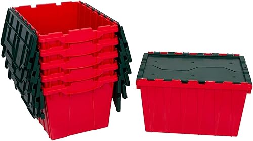 Vista 17 de Akro-Mils KeepBox Contenedor de almacenamiento de 12 galones, caja de almacenamiento de plástico apilable y anidable con tapa adjunta, bolsa