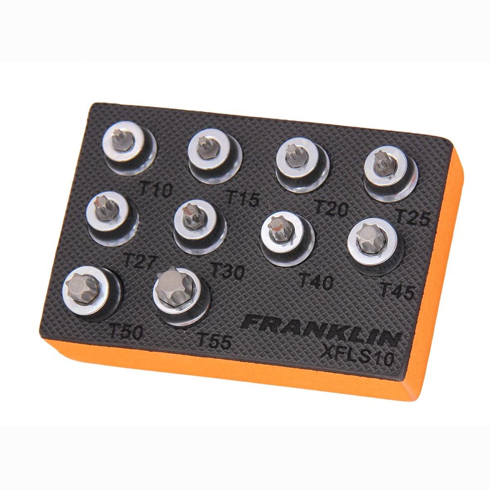 3/8" Drive Low Profile Torx Bit Socket Set 10 Pc Franklin Tools XFLS10
