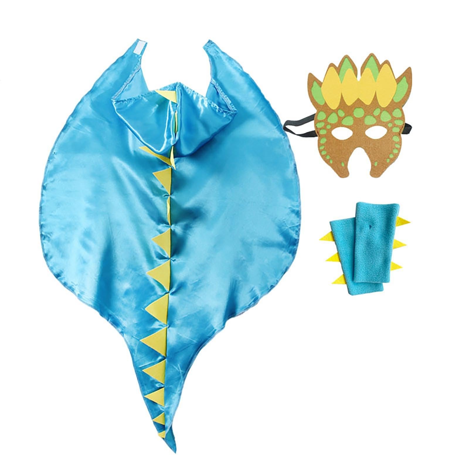 Fancy Dresses For Girls, Kids Dinosaur Cape Costume Hooded Dress Up Play For Halloween Parties And Role Play