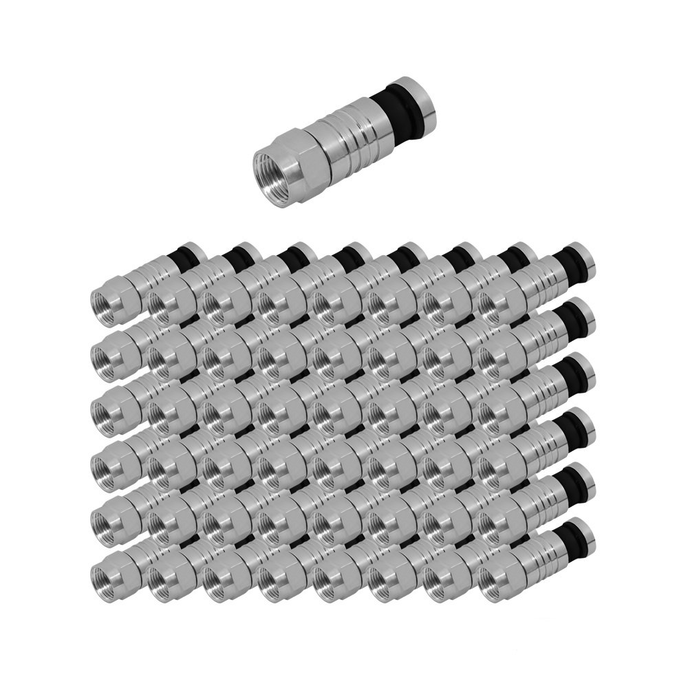100 x 7.5 Mm f -kompressionsstecker câble coaxial fiche f à compression