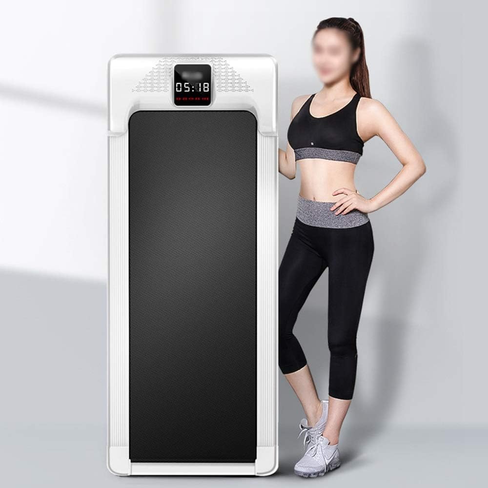 Caminadora Plegable Multifuncional Blanca para Gimnasio en Casa