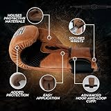 Rightpunch Premium Cowhide Leather Brown Boxing Gloves| Training Boxing Gloves Men & Women | Ideal for Sports & Muay Thai|12OZ