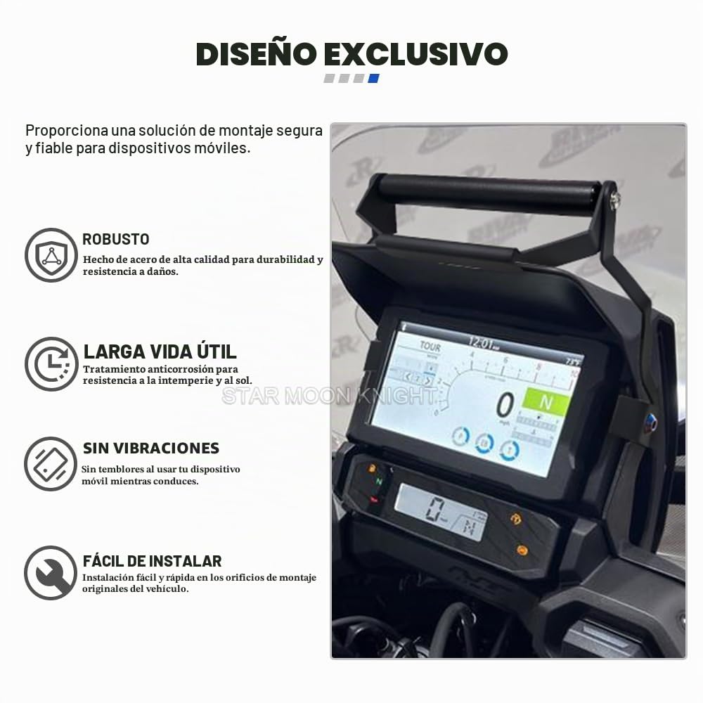 NT 1100 Soporte para Smartphone para Honda NT1100 2025 2026 GPS Navegación Soporte Soporte Accesorios (22 mm)